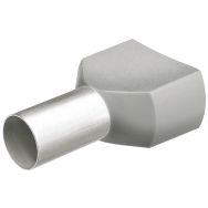 Lot de 100 embouts jumelés avec col en plastique pour câble 2x4,00mm²_ 97 99 375