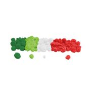 Lot de 100 pompons tulle 4 coloris