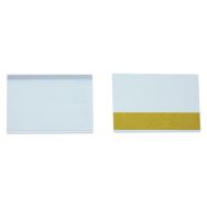 Lot de 100 porte etiq. Auto. transp 60mm pour bloc et casiers tiroirs