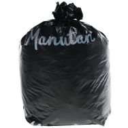 Lot de 100 sacs poubelle noir - Déchet lourd - 200 L