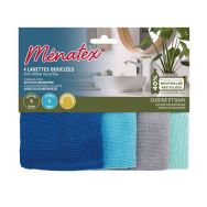Lot de 10 4 lavettes microfibres recyclées