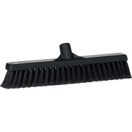 Lot de 10 balais alimentaire fibre souple fleurée - Noir