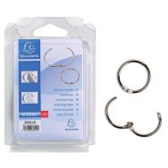 Lot de 10 Blister de 10 anneaux articulés - diamètre 25mm