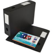 Lot de 10 Boite Oxford Memphis 24x32 Dos 80mm Polypro à Plat - Noir