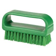 Lot de 10 Brosse à ongles, 95 mm, medium, vert
