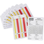 Lot de 10 cartes darbitrage handball