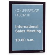 Lot de 10 Cadre d'affichage mural Duraframe adhésif A4 - Noir