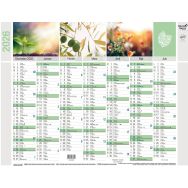 Lot de 10 Calendrier banque recyclé fr equology par 10 - 27x21cm