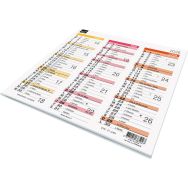 Lot de 10 Calendrier origami 18 fr arc en ciel par 10 - 36x18cm