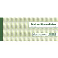 Lot de 10 Carnet à souche Traites normalisées NF K 11030-1 de 50 feuillets