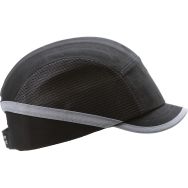 Lot de 10 Casquette anti-heurt aérée visière courte - Noir