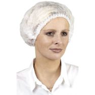 Lot de 10 Charlotte à clip polypropylène - Blanc - 53 cm