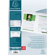 Lot de 10 Chemises double poches PP 20/100