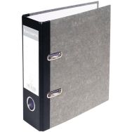 Lot de 10 Classeur à levier papier marbre gris dos de 70mm A5 vertical