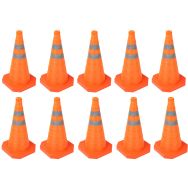 Lot de 10 Cône de balisage nylon rétractable 45cm - Lot de 10