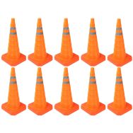 Lot de 10 Cône de balisage nylon rétractable 70cm - Lot de 10
