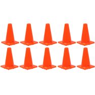 Lot de 10 Cône sans bande rétroréfléchissante 30 cm - Lot de 10