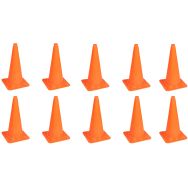 Lot de 10 Cône sans bande rétroréfléchissante 50 cm - Lot de 10