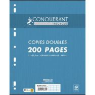 Lot de 10 Copies doubles perforées eyes recyclées - Conquérant