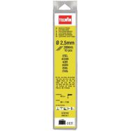 Lot de 10 Électrodes basiques de diam. 2,5 mm pour soudage de l'acier