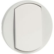 Lot de 10 Enjoliveur large pour poussoir soft à couleur blanche