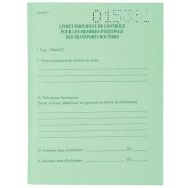 Lot de 10 Livret individuel contrôle transport