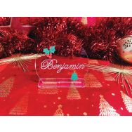 Lot de 10 Marque-place de table acrylique - Rond - transparent