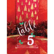 Lot de 10 Nom de table acrylique - Rond