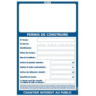 Lot de 10 Panneaux Permis de Construire - 800x1200mm