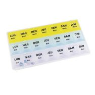 Lot de 10 Pilulier hebdomadaire matin / midi / soir