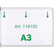 Lot de 10 Poche à pivots Tarifold - A3 - paysage - blanc
