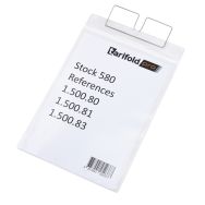 Lot de 10 Poche logistique à accrocher - portrait - A4