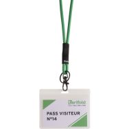 Lot de 10 Porte-badges souple - Antimicrobien - Transparent