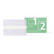 Lot de 10 Porte-cartes de visite biodégradable adhésif - 95 x 60 mm