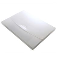Lot de 10 Porte-document A4: 20 mm: clasp: transparent