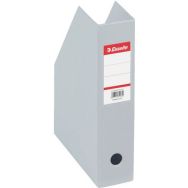 Lot de 10 Porte-revues Esselte, PVC, A4/70 mm Gris