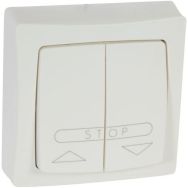 Lot de 10 Poussoir pour volets roulants appareillage saillie complet