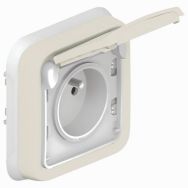 Lot de 10 Prise 2P + T F/B encastré Blanc