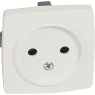 Lot de 10 Prise de courant 2P Appareillage saillie composable blanc