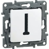 Lot de 10 Prise téléphone en T niloé one blanc pur 76 x 76 x 41 mm