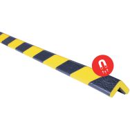 Lot de 10 Profilés Flexibles magnétiques Noir / Jaune. Type E 10x1 m