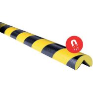 Lot de 10 Profilés Flexibles magnétiques Noir / Jaune. Type A 10x1 m