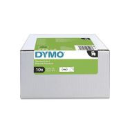 Lot de 10 Ruban DYMO D1 noir/blanc 9mm x 7m