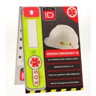 Lot de 10 Sticker urgences casque de chantier - VITAL ID - Relexim