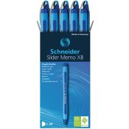 Lot de 10 Stylo bille - Memo XB - bleu/bleu - 10 pcs - Schneider