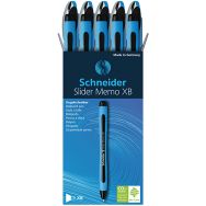 Lot de 10 Stylo bille - Memo XB - bleu/noir - 10 pcs - Schneider