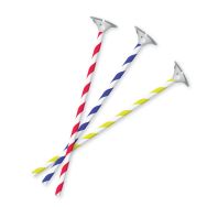 Tiges à Ballon carton 40cm + coupelle plastique (lot de 10)