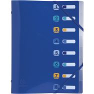 Lot de 10 Trieur 8 compartiments BeeBlue - A4 - Bleu marine