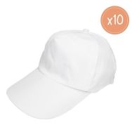 Lot de 10 casquettes enfant en coton à personnaliser