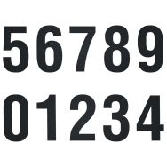 Lot de 10 chiffres de 0 à 9 - Noir